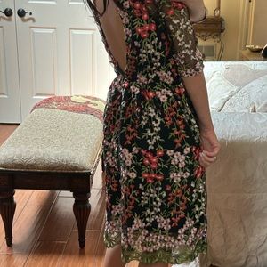 Embroiled flower dress
